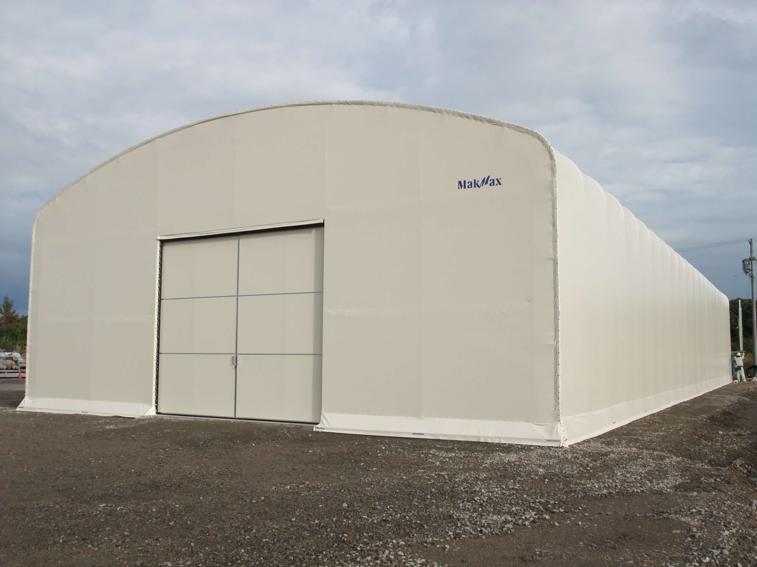 システム機工 テント倉庫新設